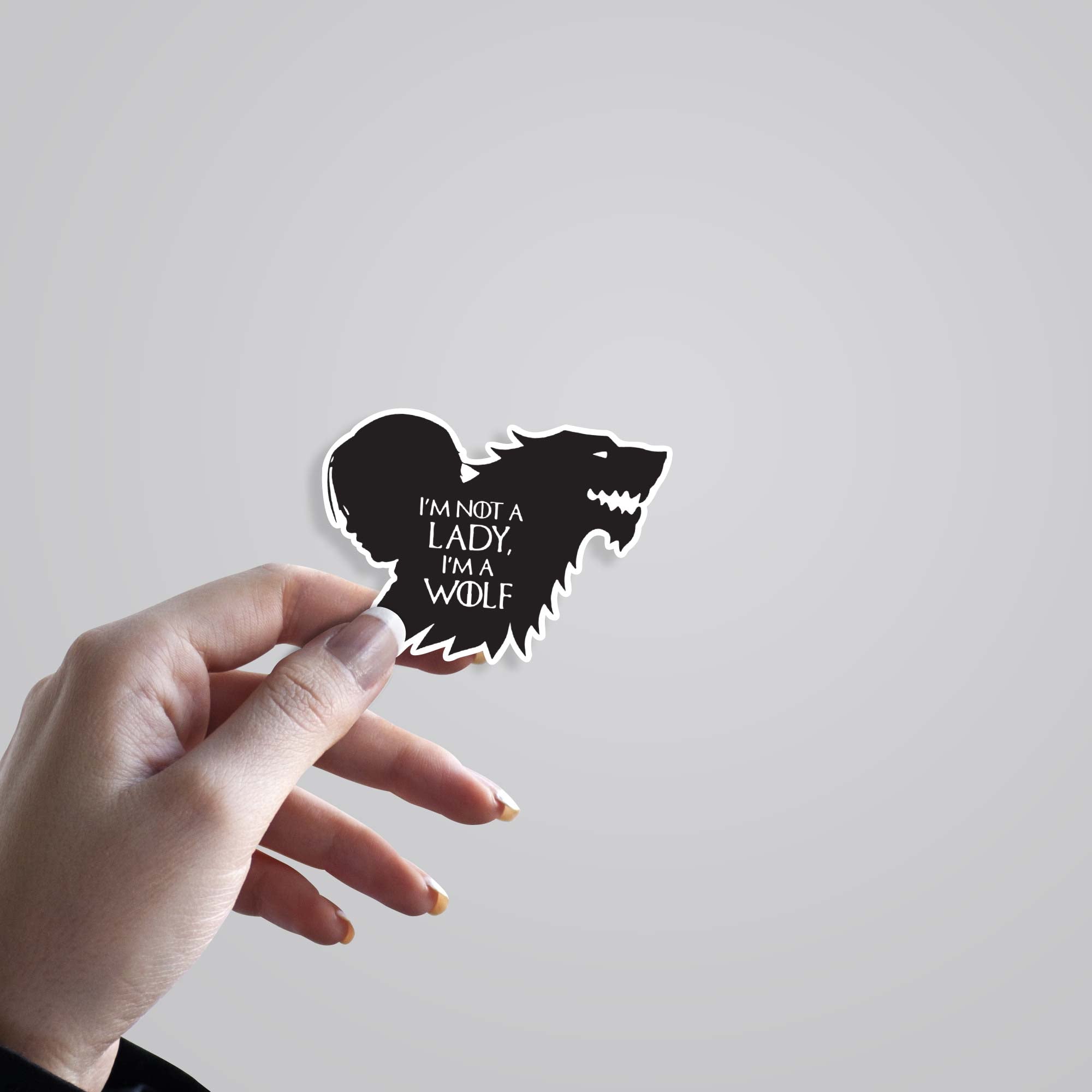 I'm not a lady I'm a Wolf TV Shows Stickers