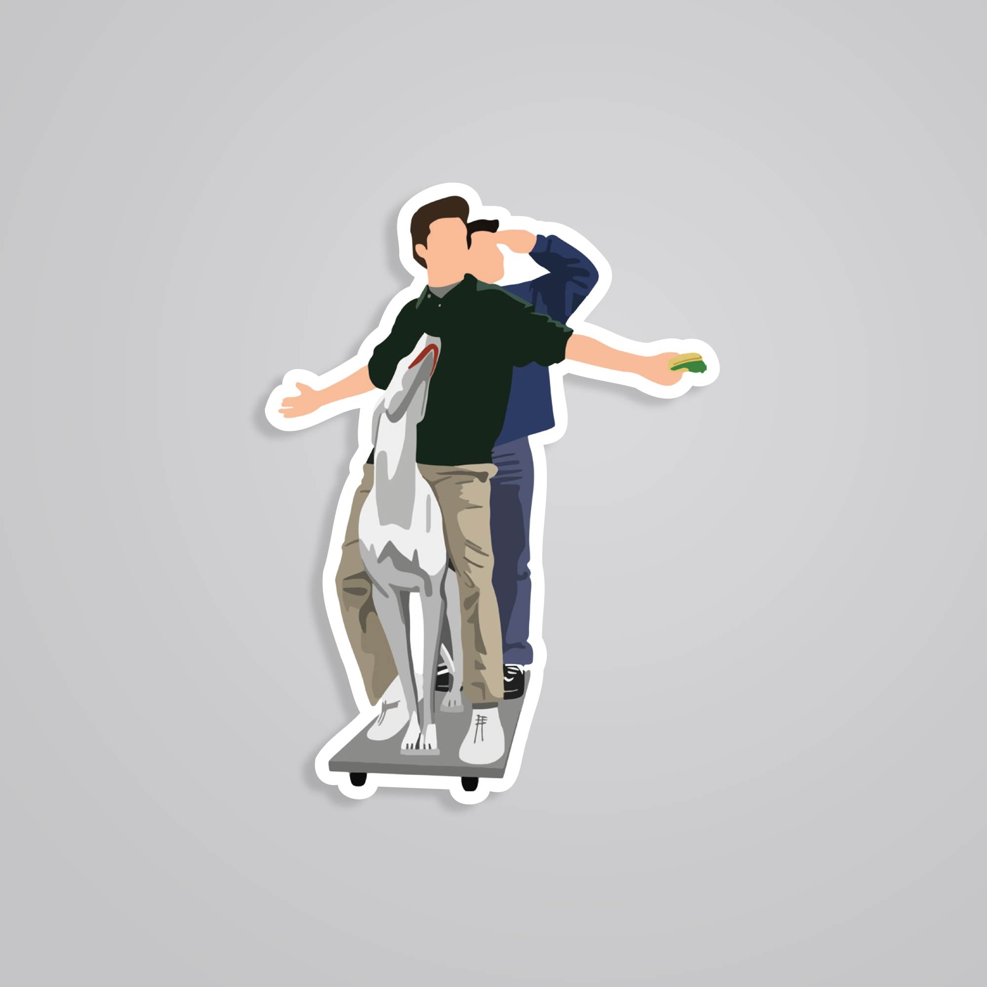 Fomo Store Stickers TV Shows Joey and Chandler
