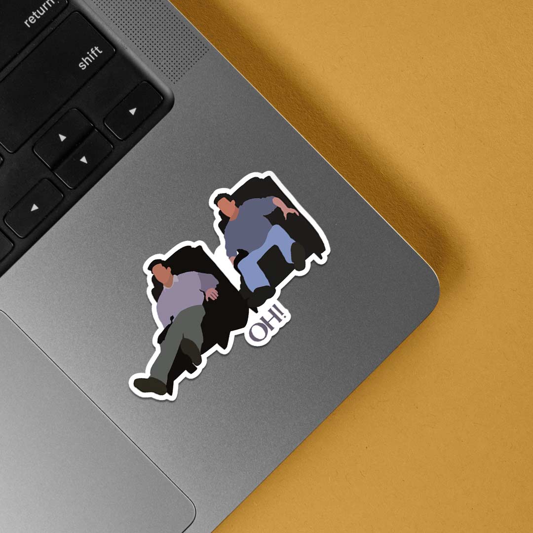 OH Chandler and Joey TV Shows Stickers