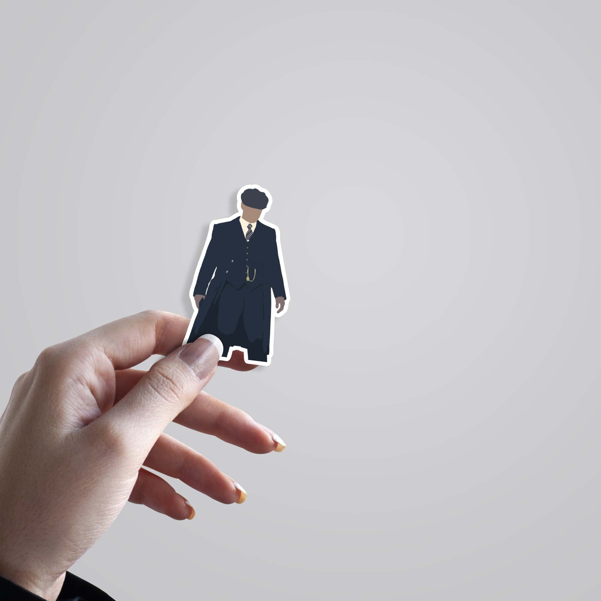 Silhouette of Tommy Shelby TV Shows Stickers