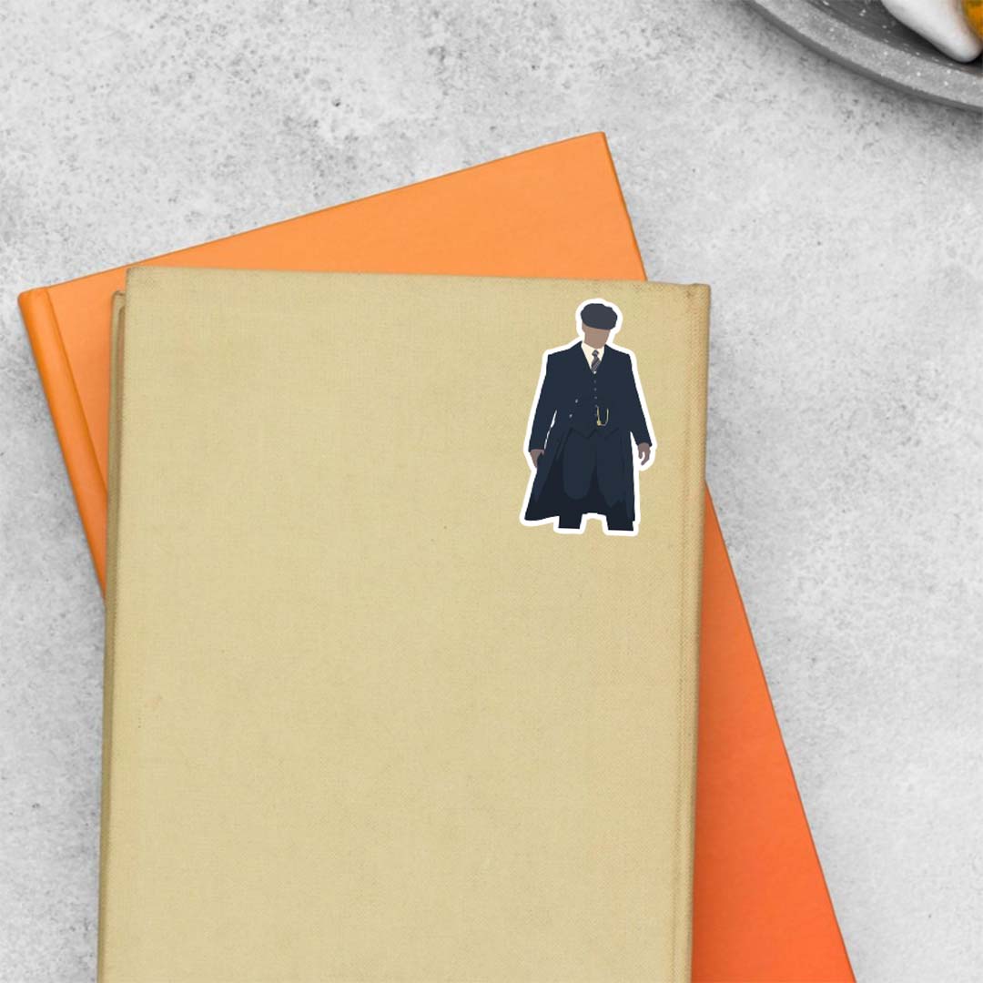 Silhouette of Tommy Shelby TV Shows Stickers