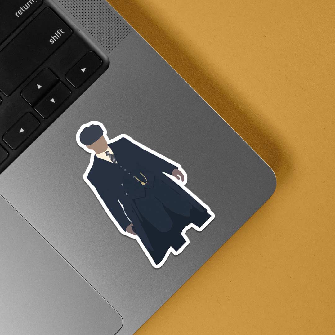 Silhouette of Tommy Shelby TV Shows Stickers