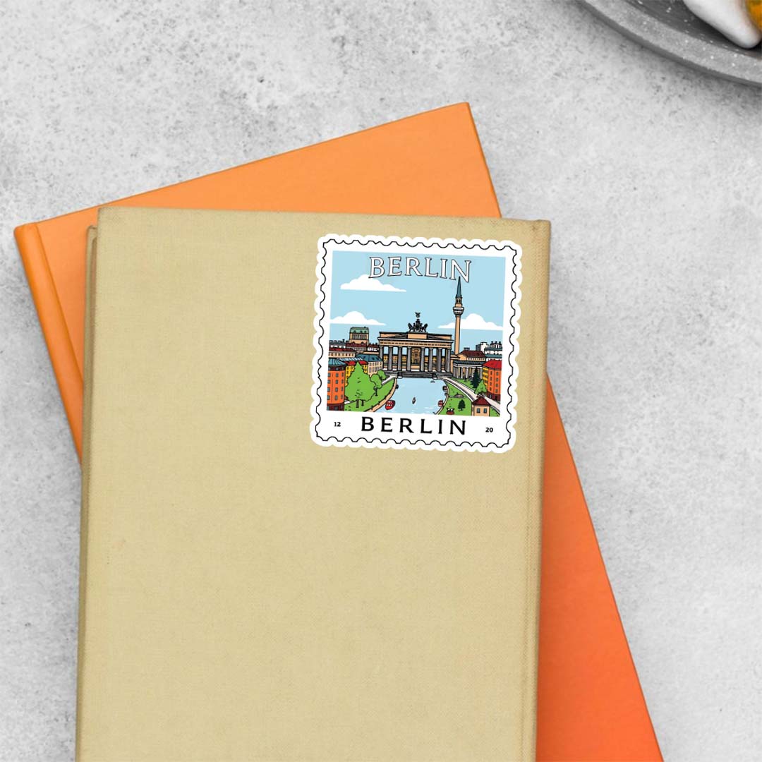 Berlin City and Landmark Post Stamp Travels Stickers