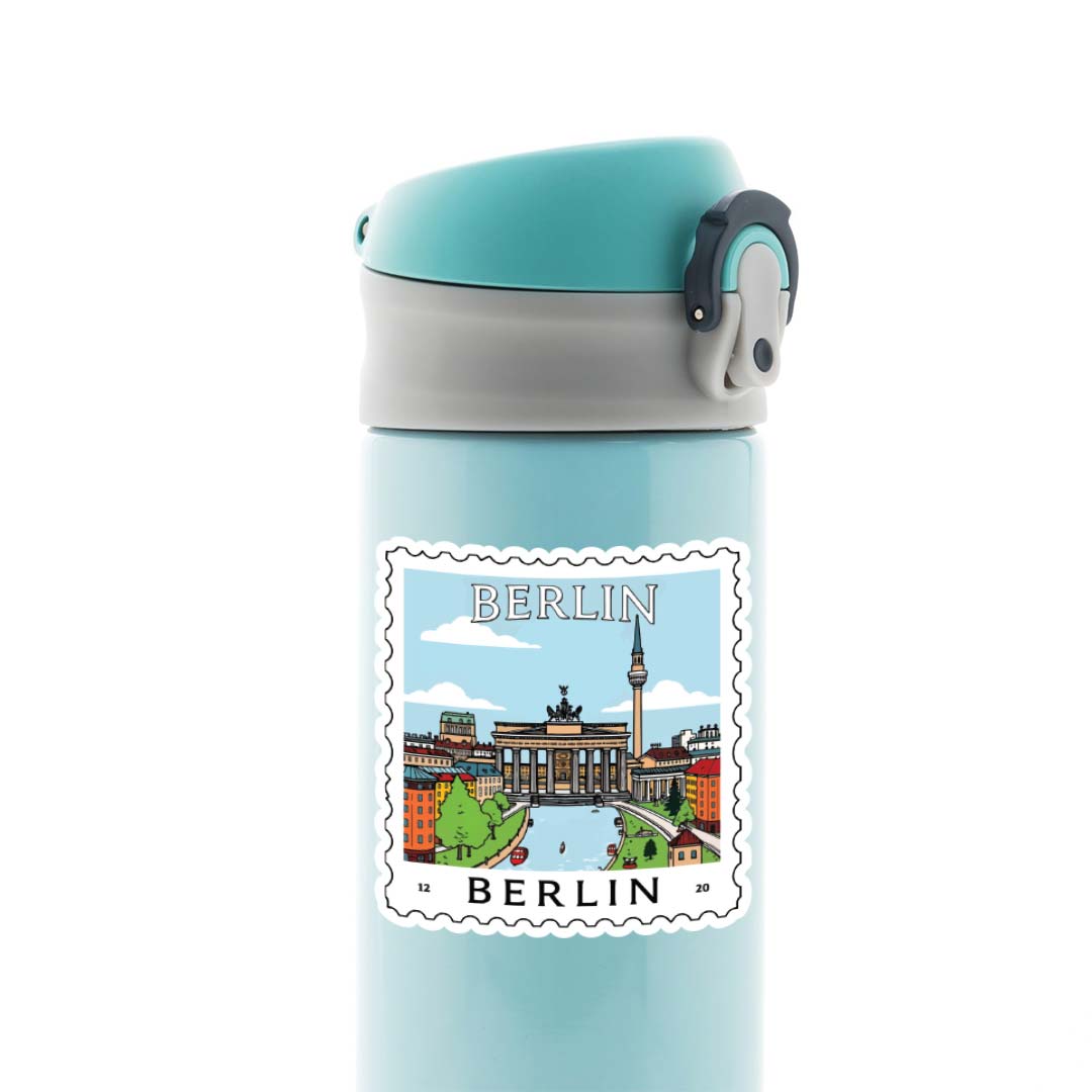 Berlin City and Landmark Post Stamp Travels Stickers