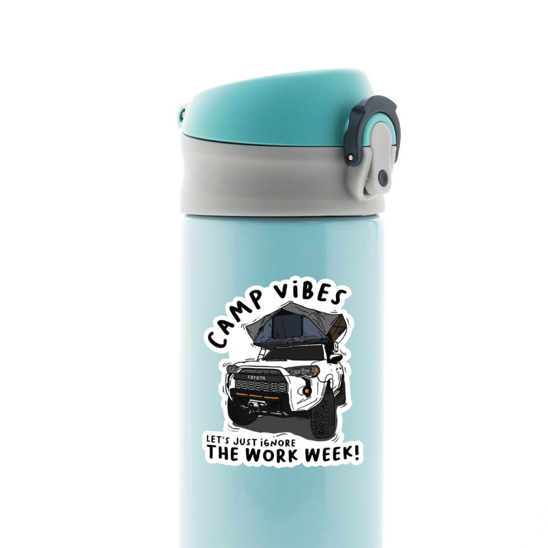 Camps Vibes Travels Stickers