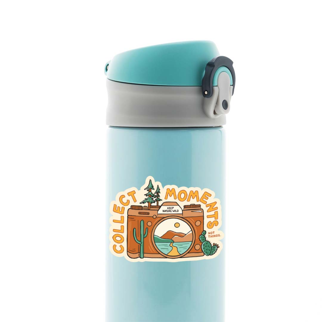 Collect moments not things Travels Stickers
