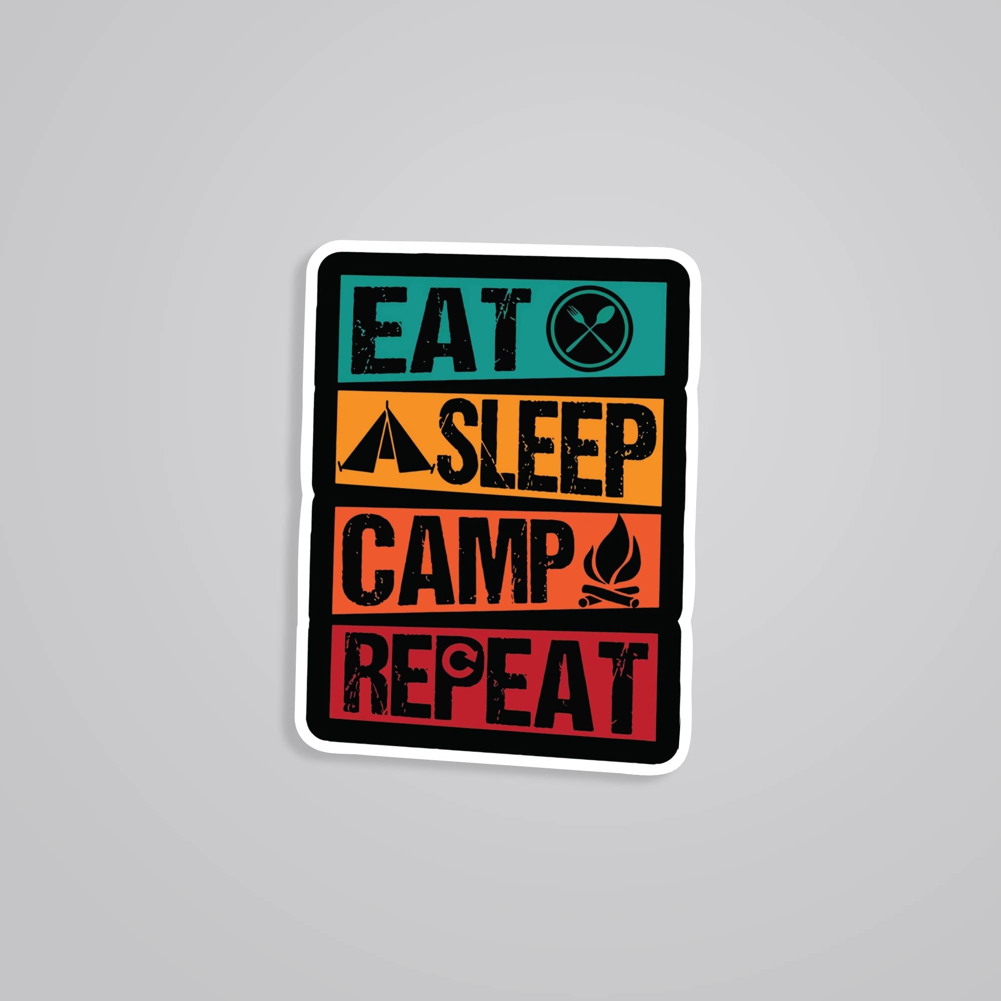 Fomo Store Stickers Travels Eat Sleep Camp Repeat
