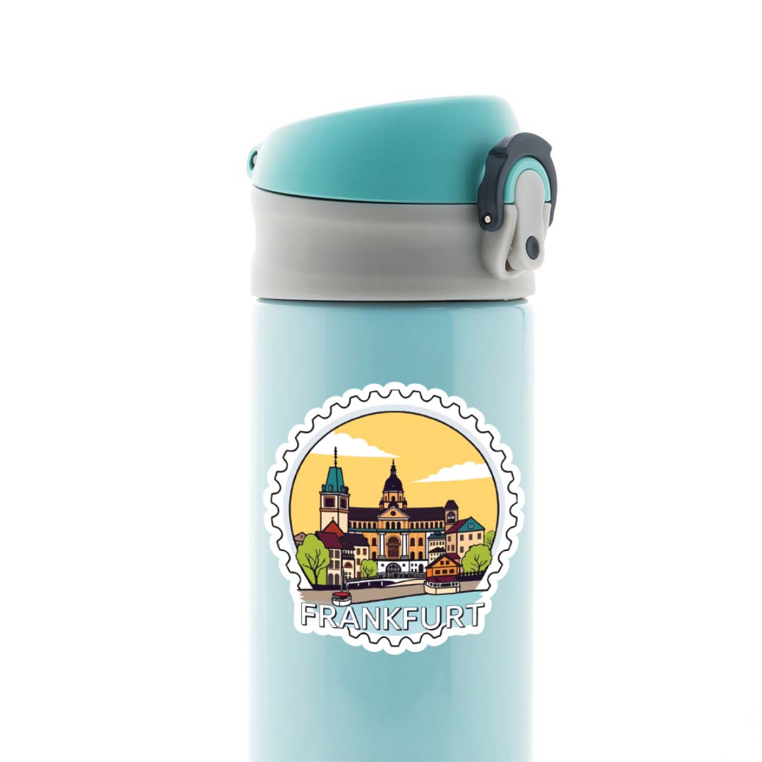 Frankfurt Cityscape and Architecture Post Stamp Travels Stickers