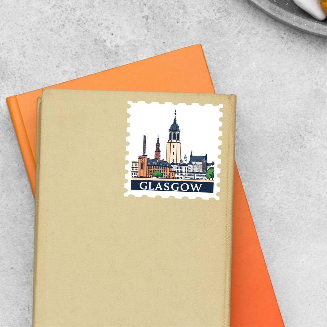 Glasgow Historic Architecture Post Stamp Travels Stickers