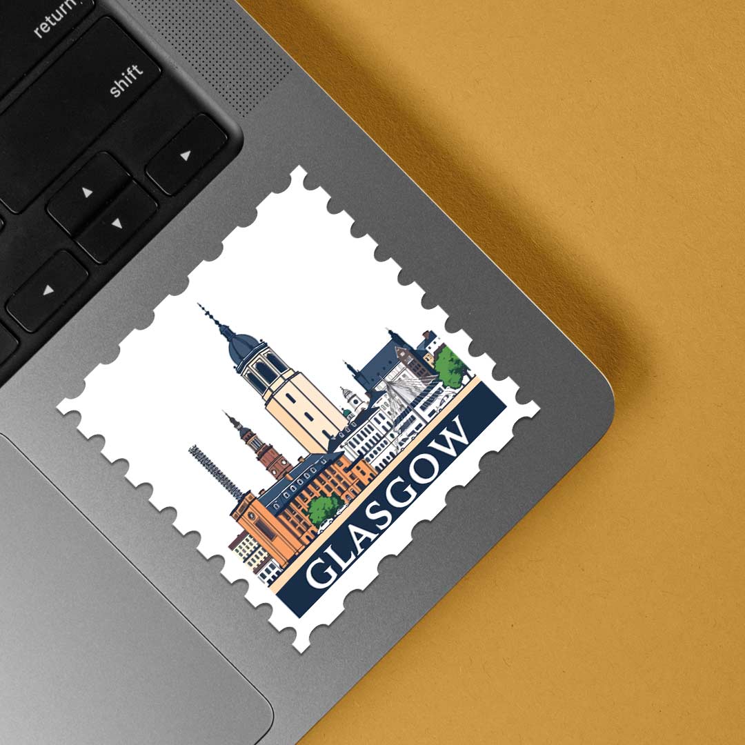 Glasgow Historic Architecture Post Stamp Travels Stickers