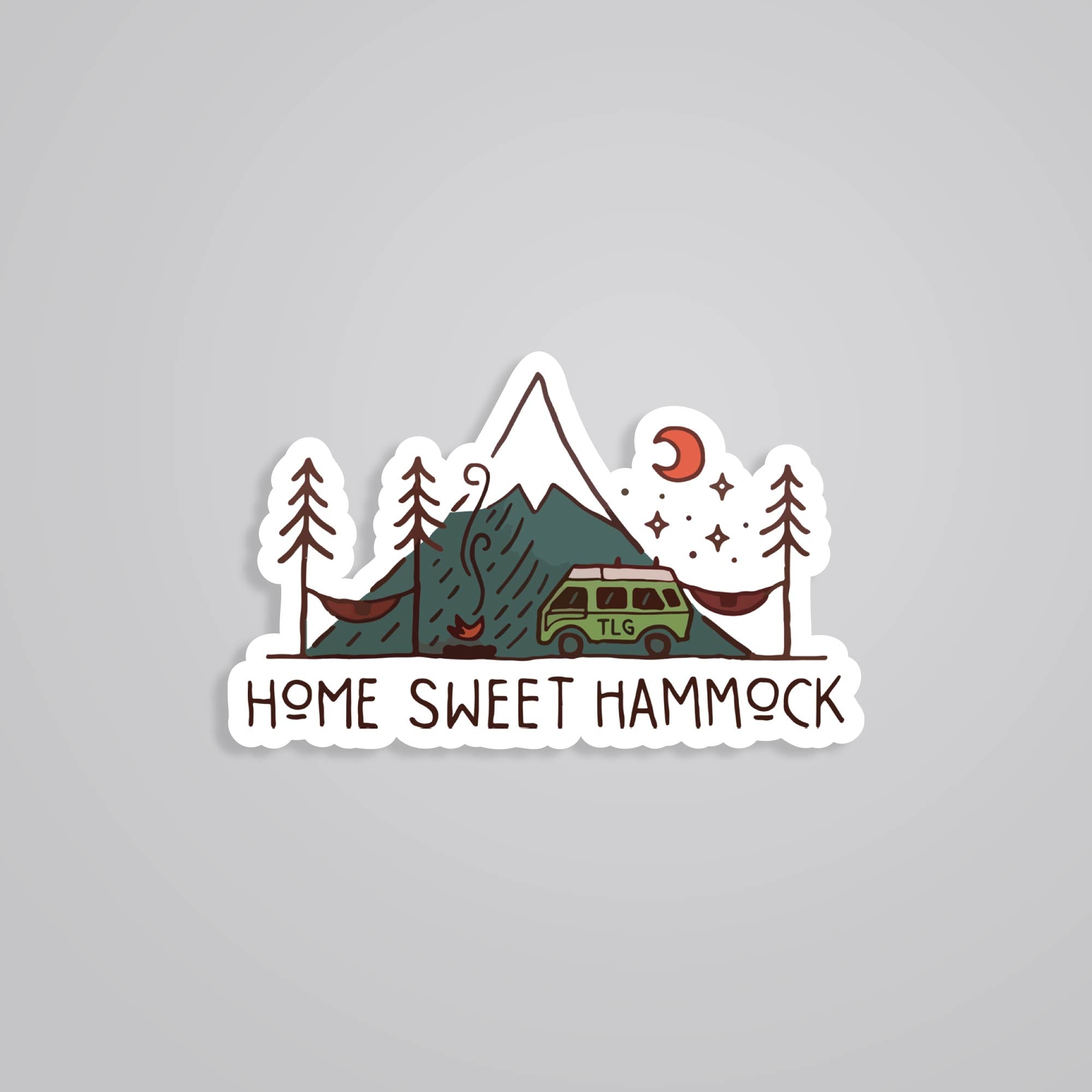 Fomo Store Stickers Travels Home Sweet Hammock