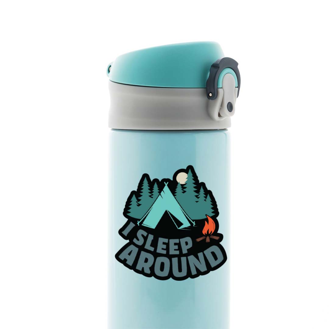 I Sleep Around Travels Stickers