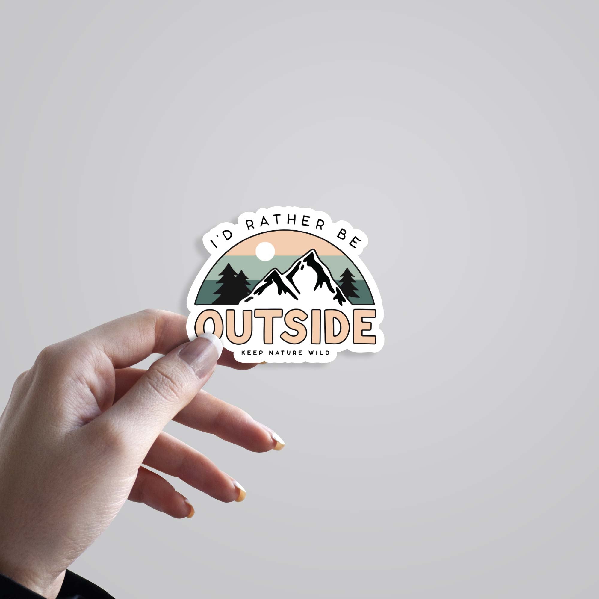 I'd rather be outside Travels Stickers