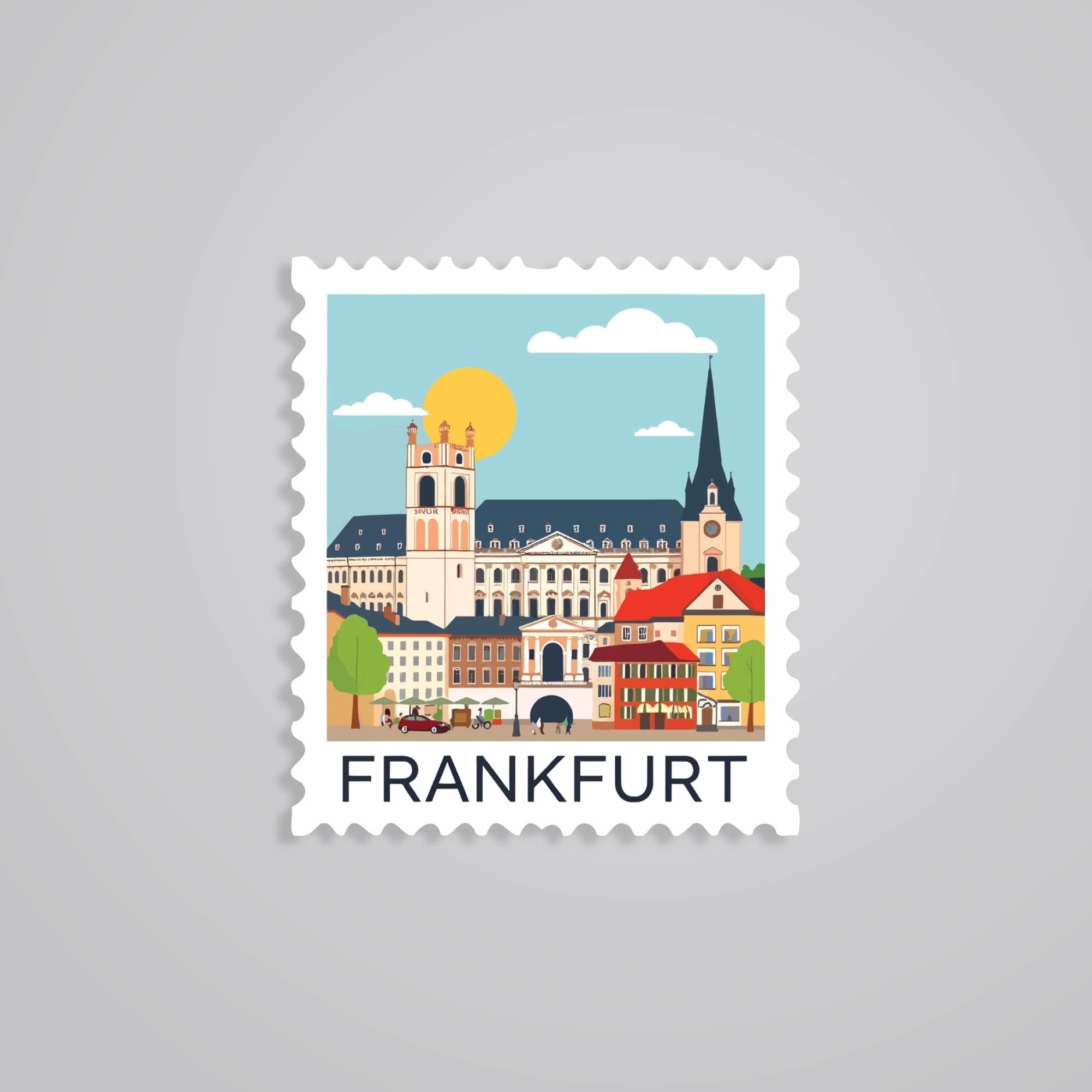 Fomo Store Stickers Travels Innsbruck Village and Riverfront Post Stamp