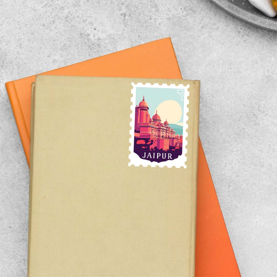 Jaipur in Pink Post Stamp Travels Stickers