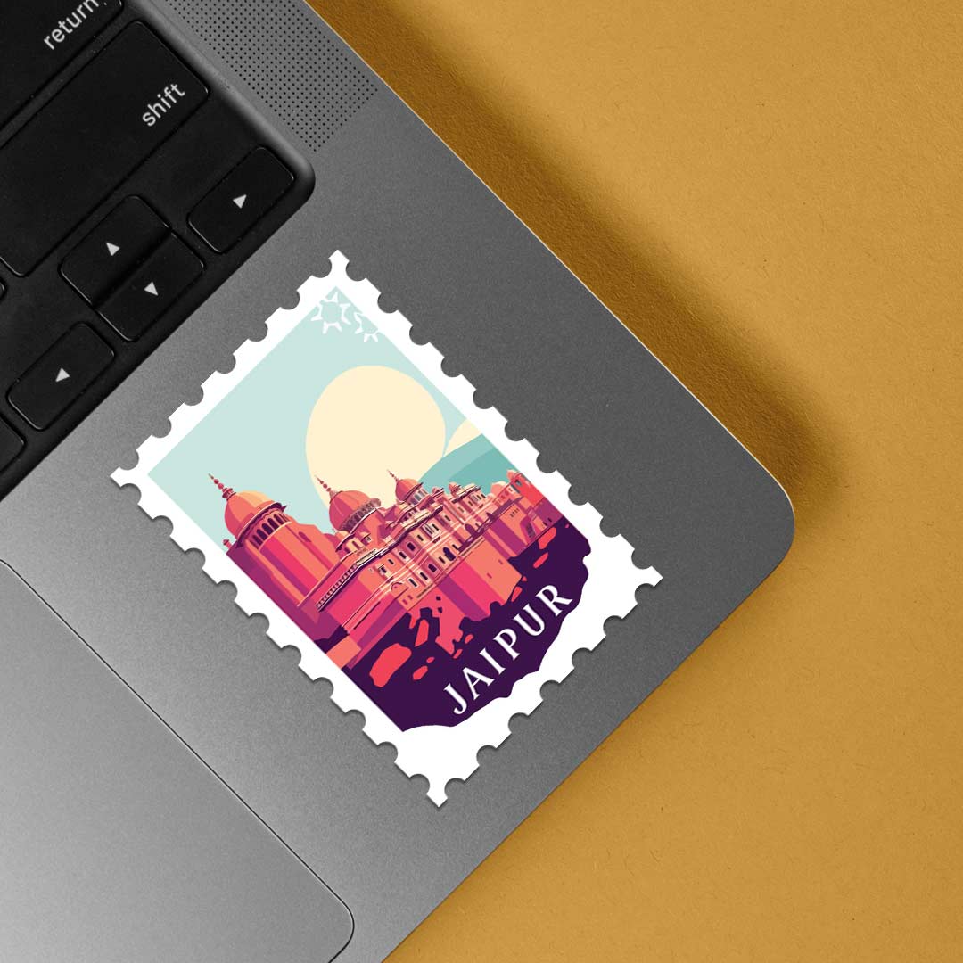 Jaipur in Pink Post Stamp Travels Stickers