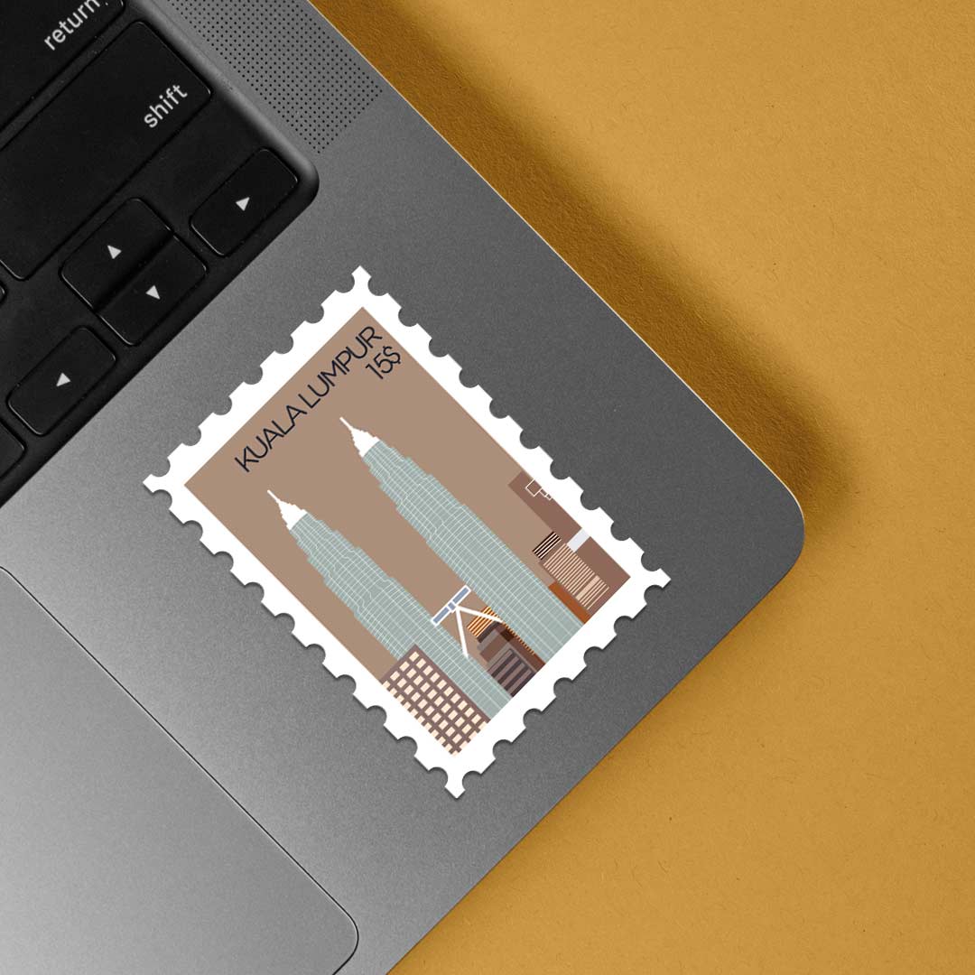 Kuala Lumpur Stamp Travels Stickers