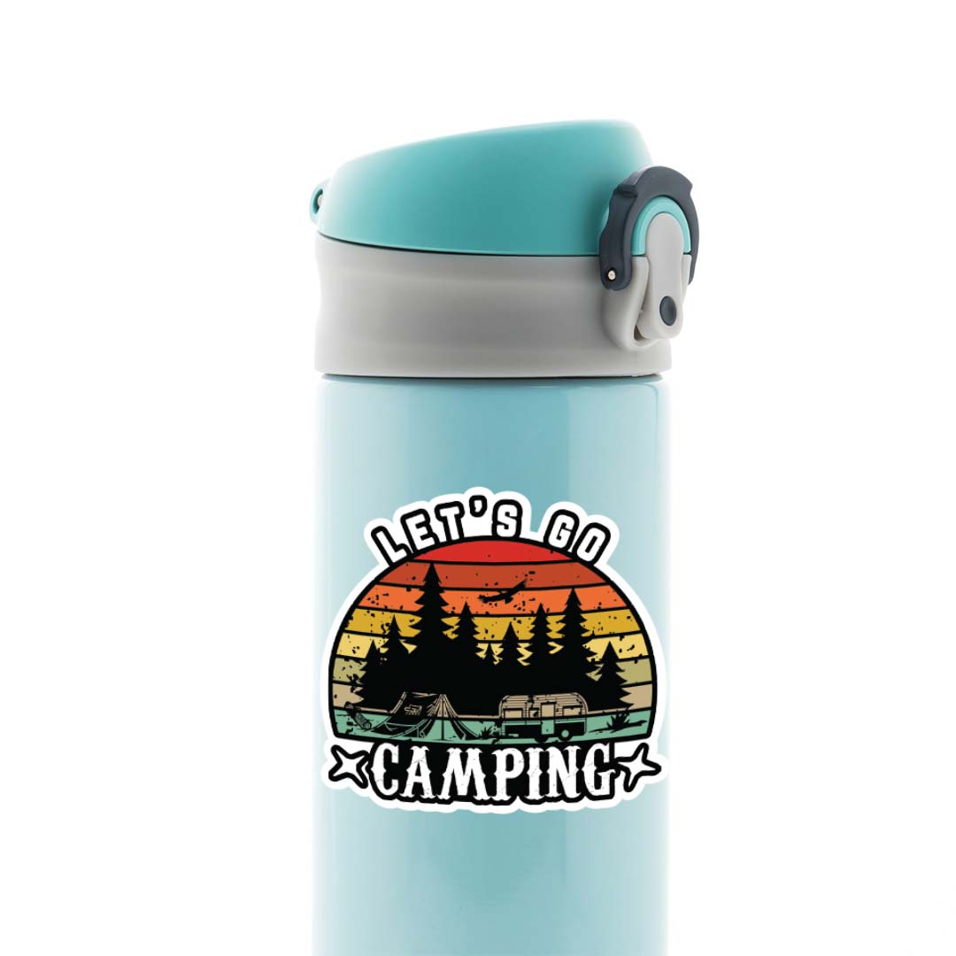 Let's Go Camping Travels Stickers