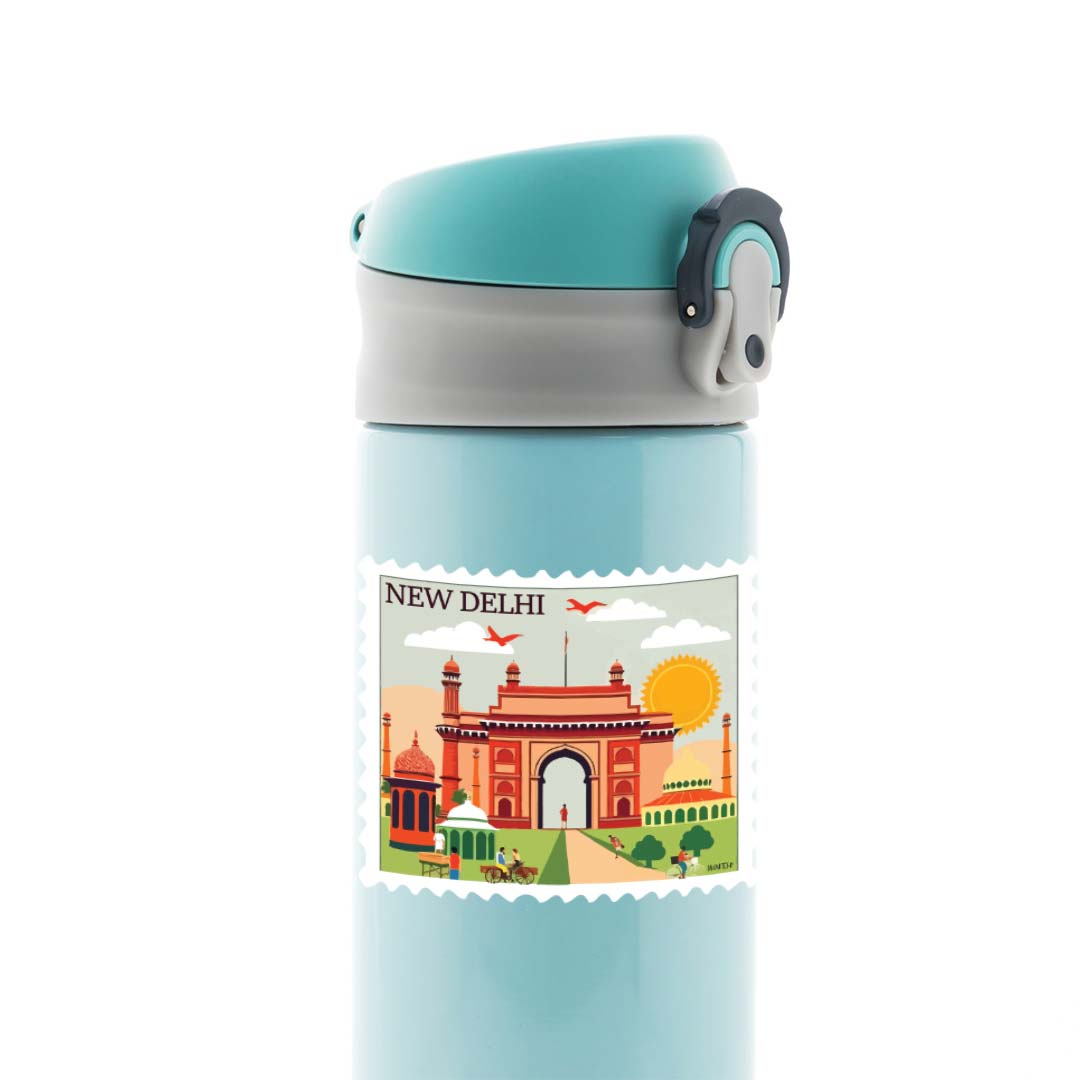 New Delhi India Gate Post Stamp Travels Stickers