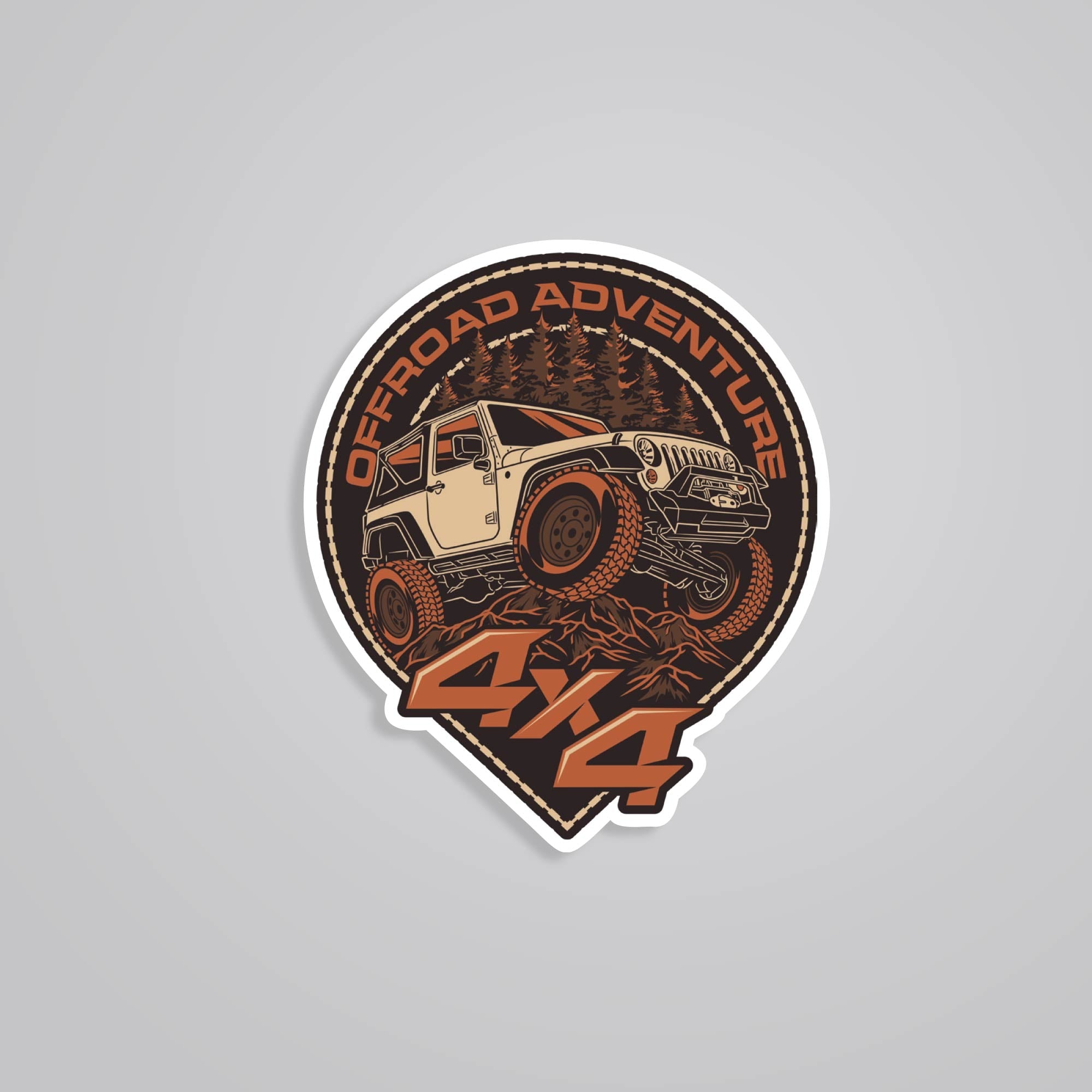 Fomo Store Stickers Travels Offroad Adventure 4x4