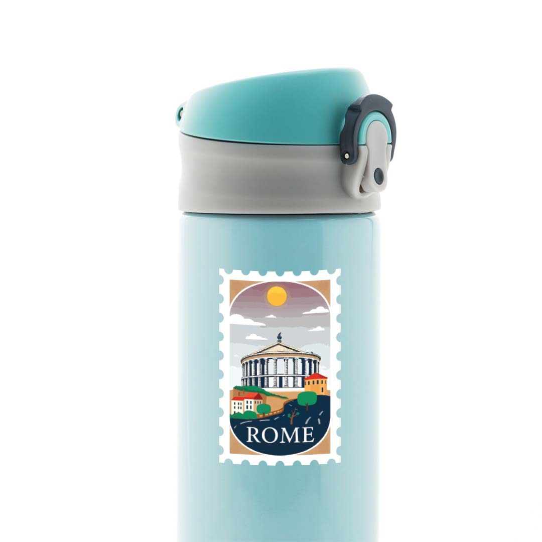 Rome Ancient Architecture Post Stamp Travels Stickers
