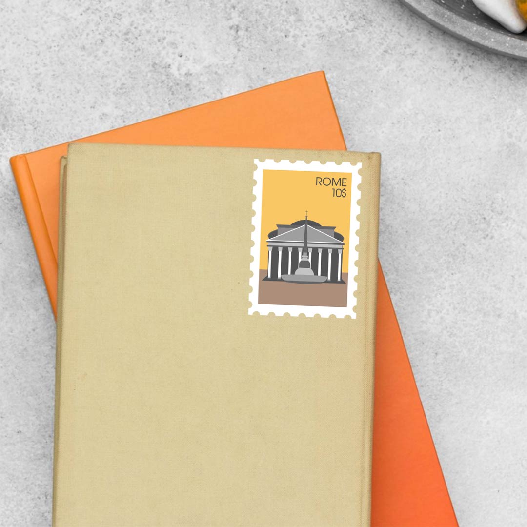 Rome Stamp Travels Stickers