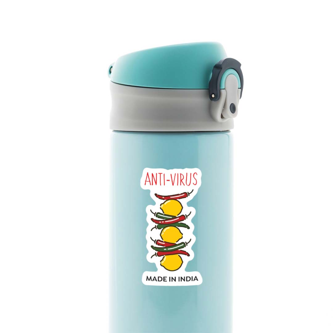 Anti Virus Made In India Witty Stickers