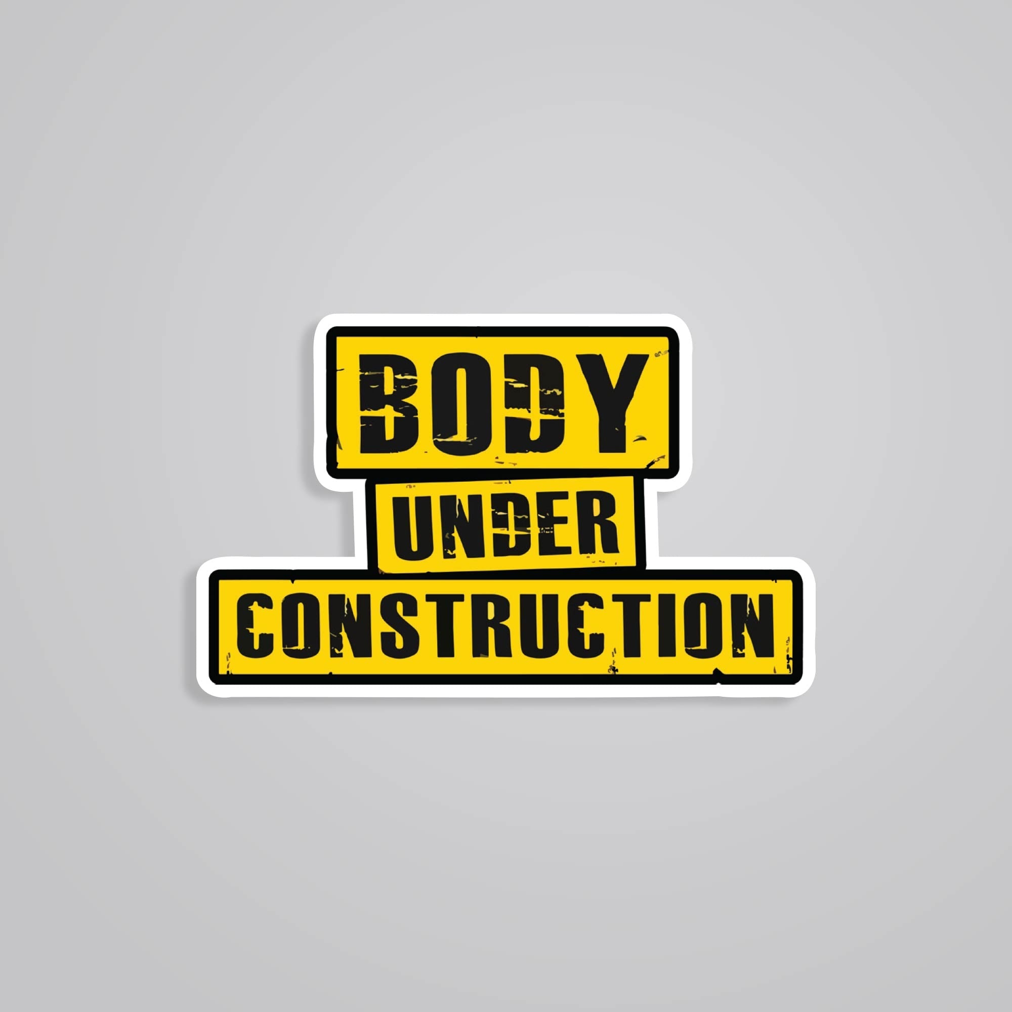 Fomo Store Stickers Witty Body under construction