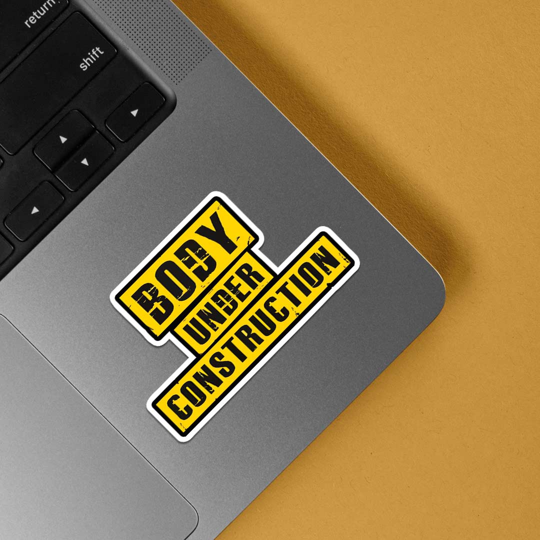Body under construction Witty Stickers