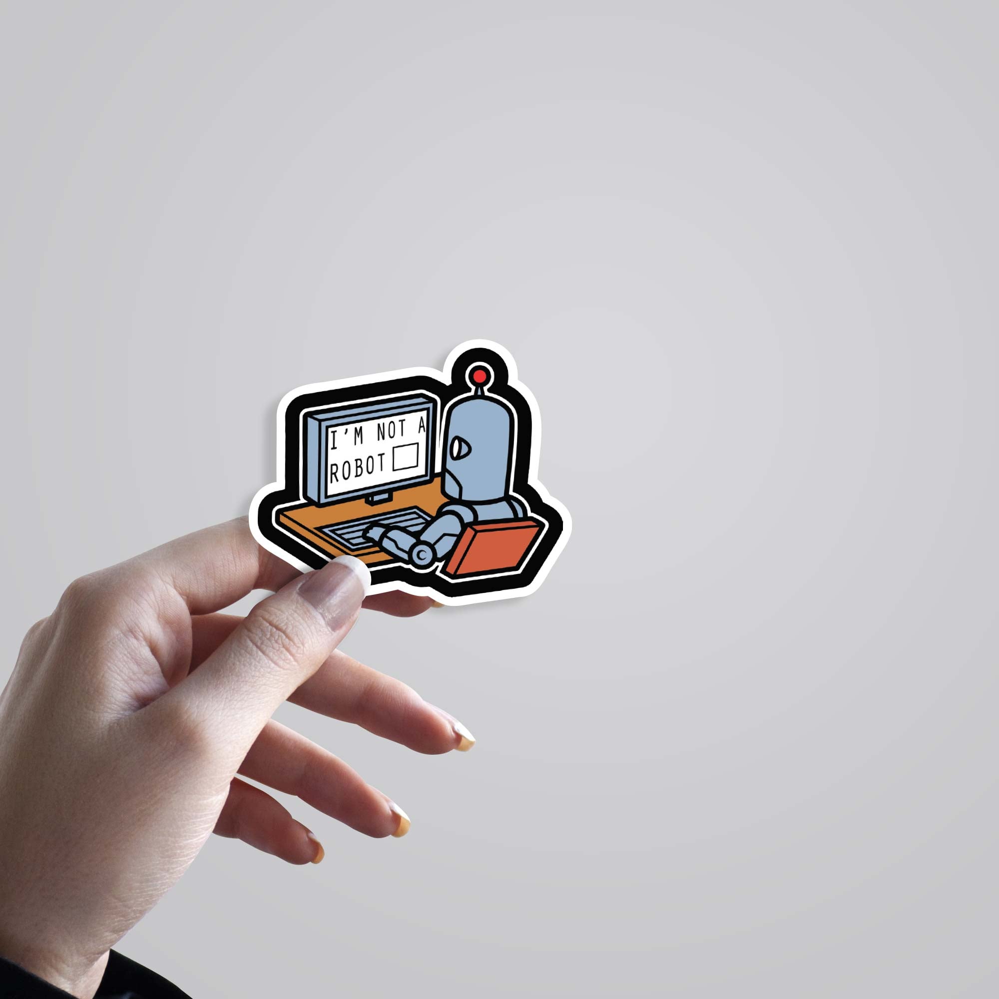 I'm not a robot Witty Stickers