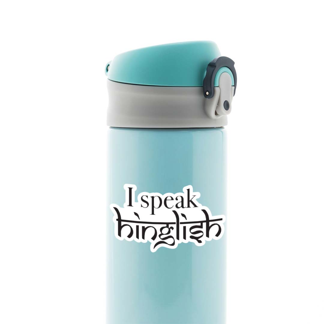 I speak hinglish Witty Stickers