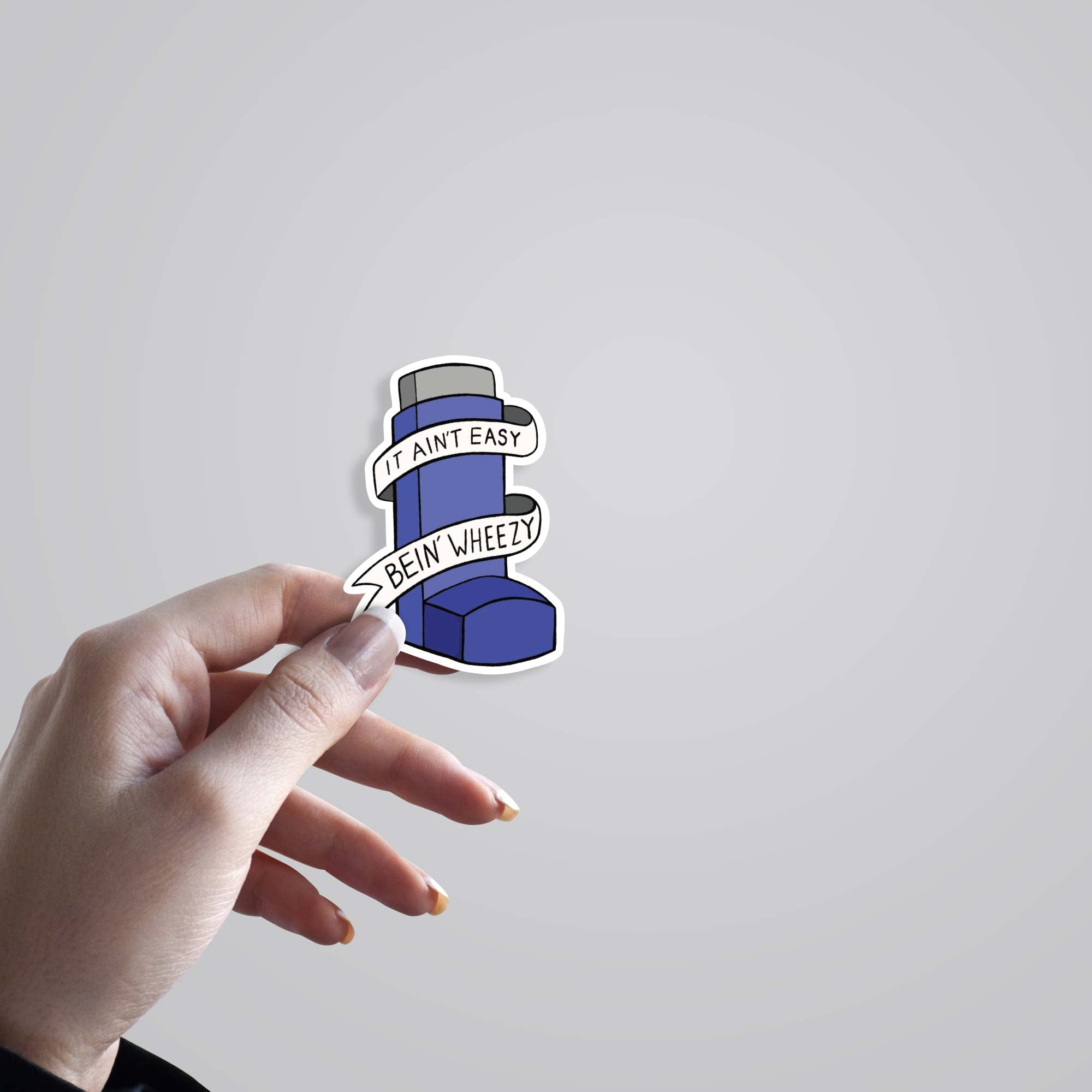 It ain't easy being wheezy Witty Stickers