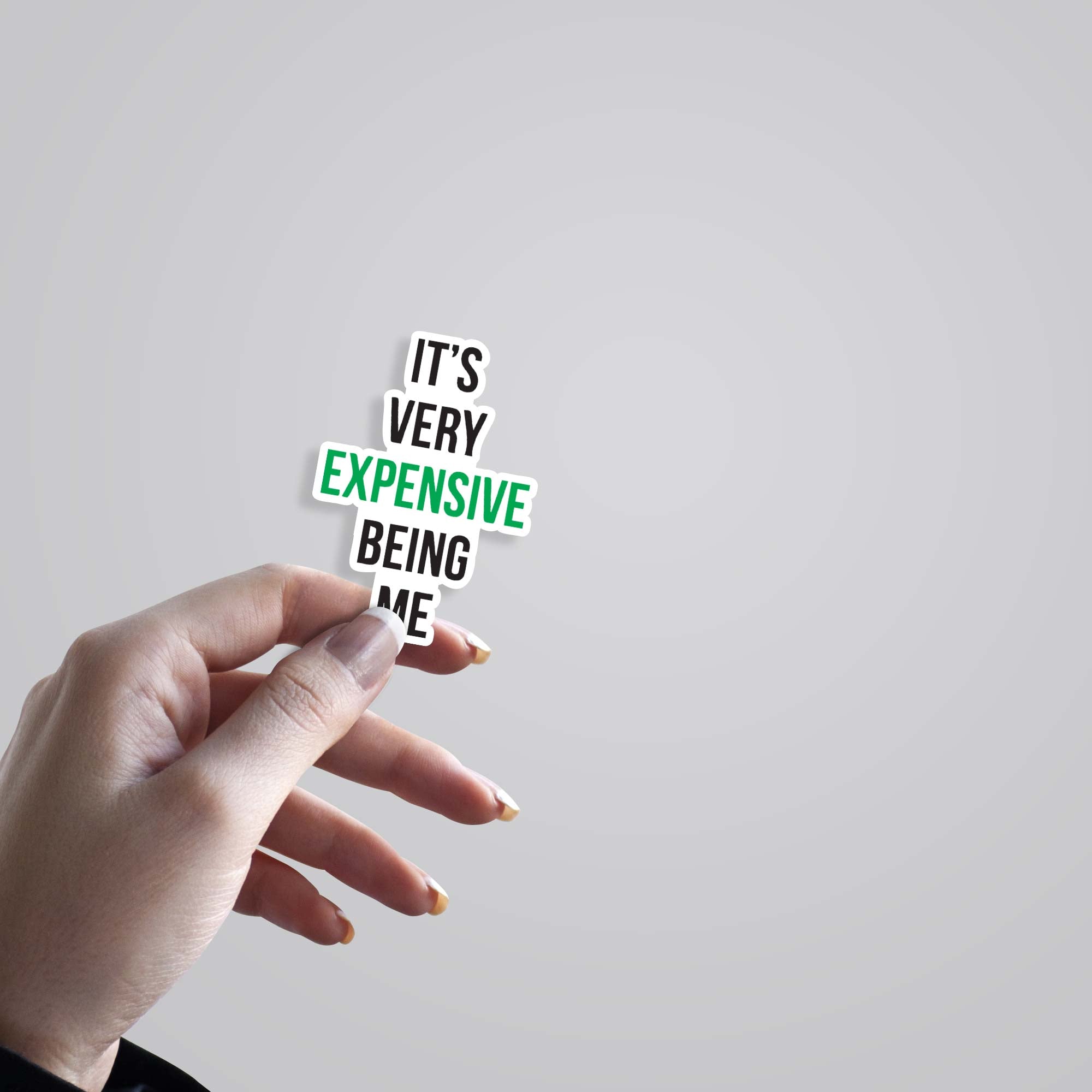 Its very expensive being me Witty Stickers