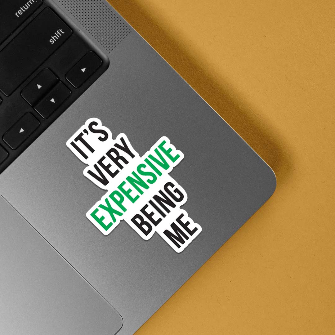 Its very expensive being me Witty Stickers