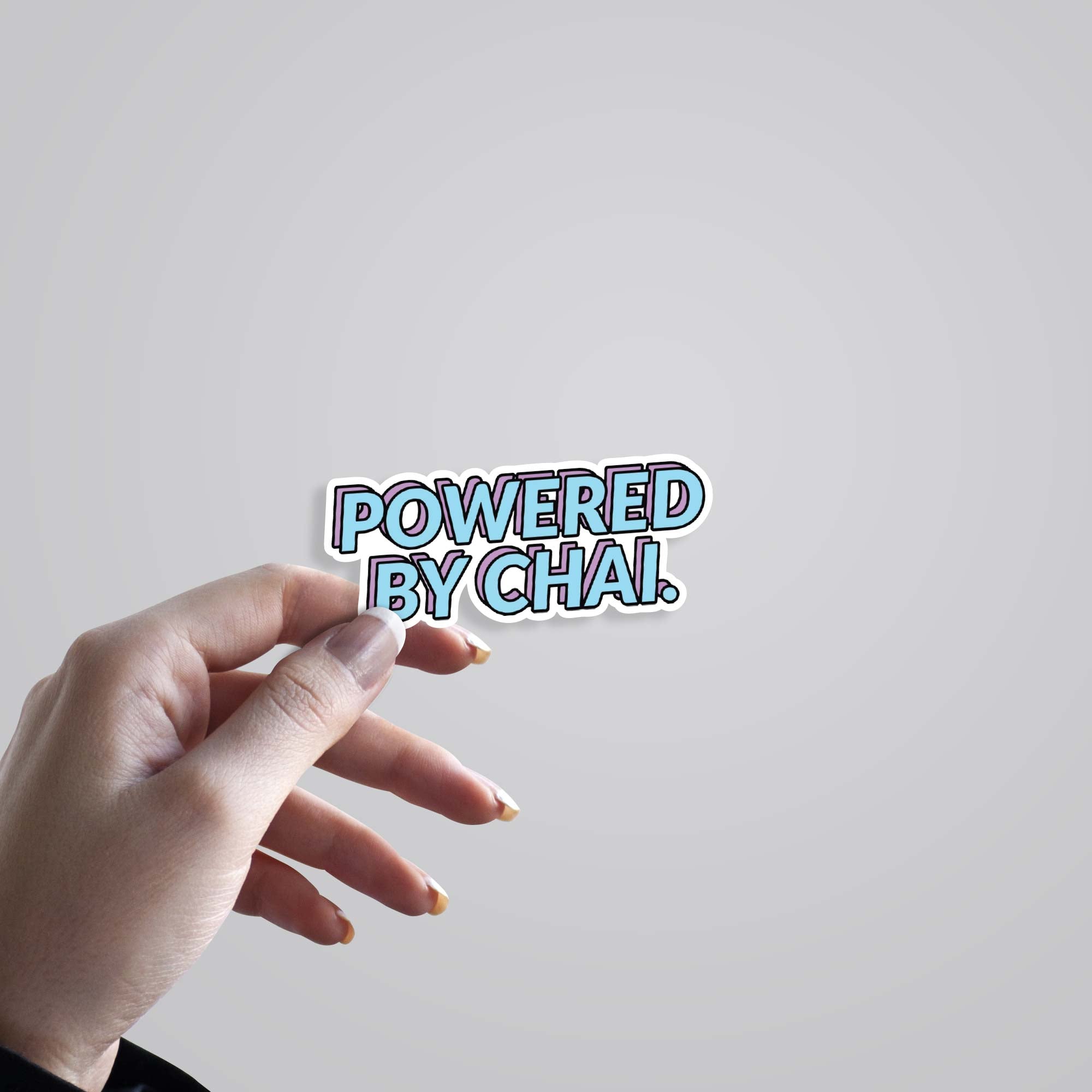 Powered By Chai Witty Stickers