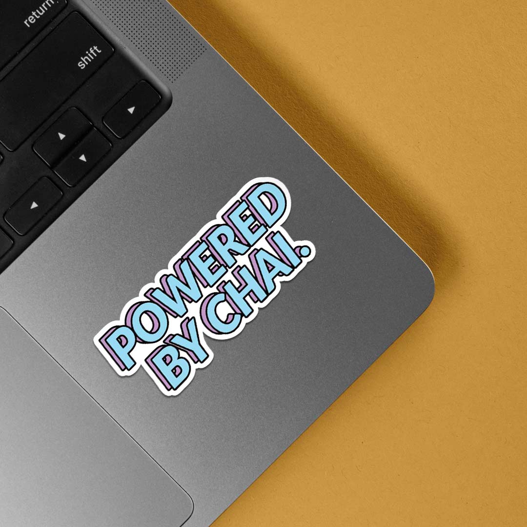 Powered By Chai Witty Stickers