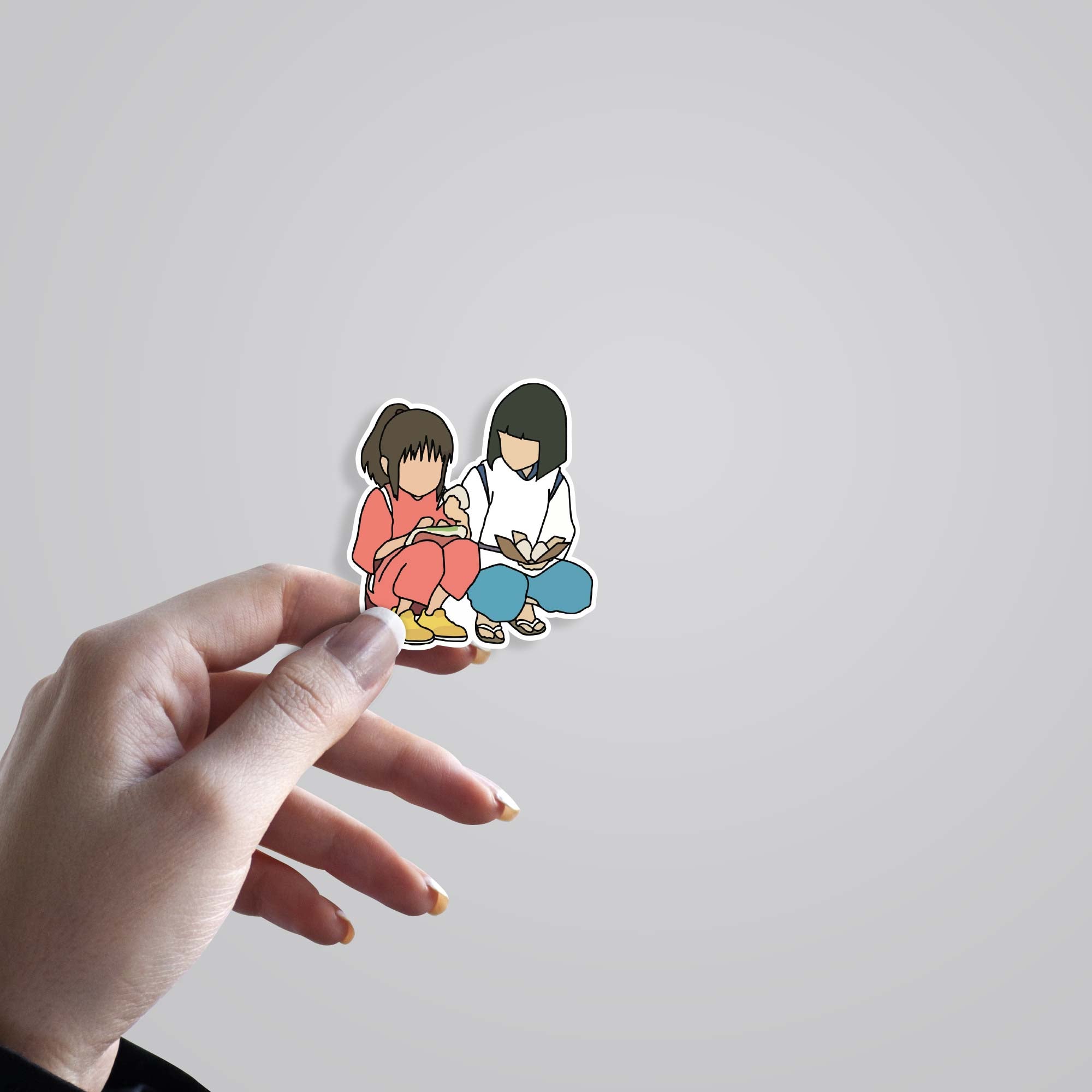 Chihiro & Haku Anime Stickers