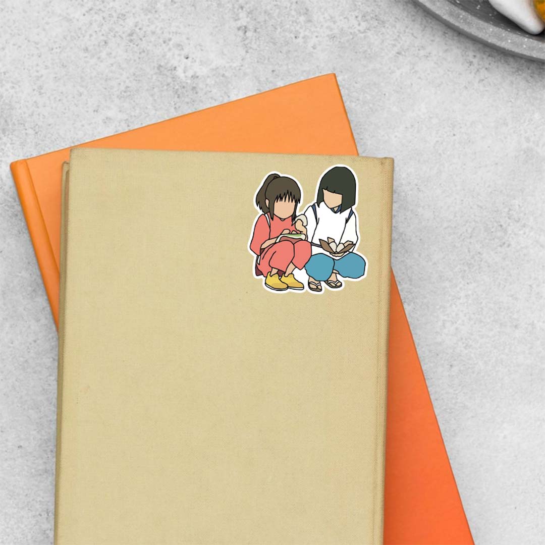 Chihiro & Haku Anime Stickers