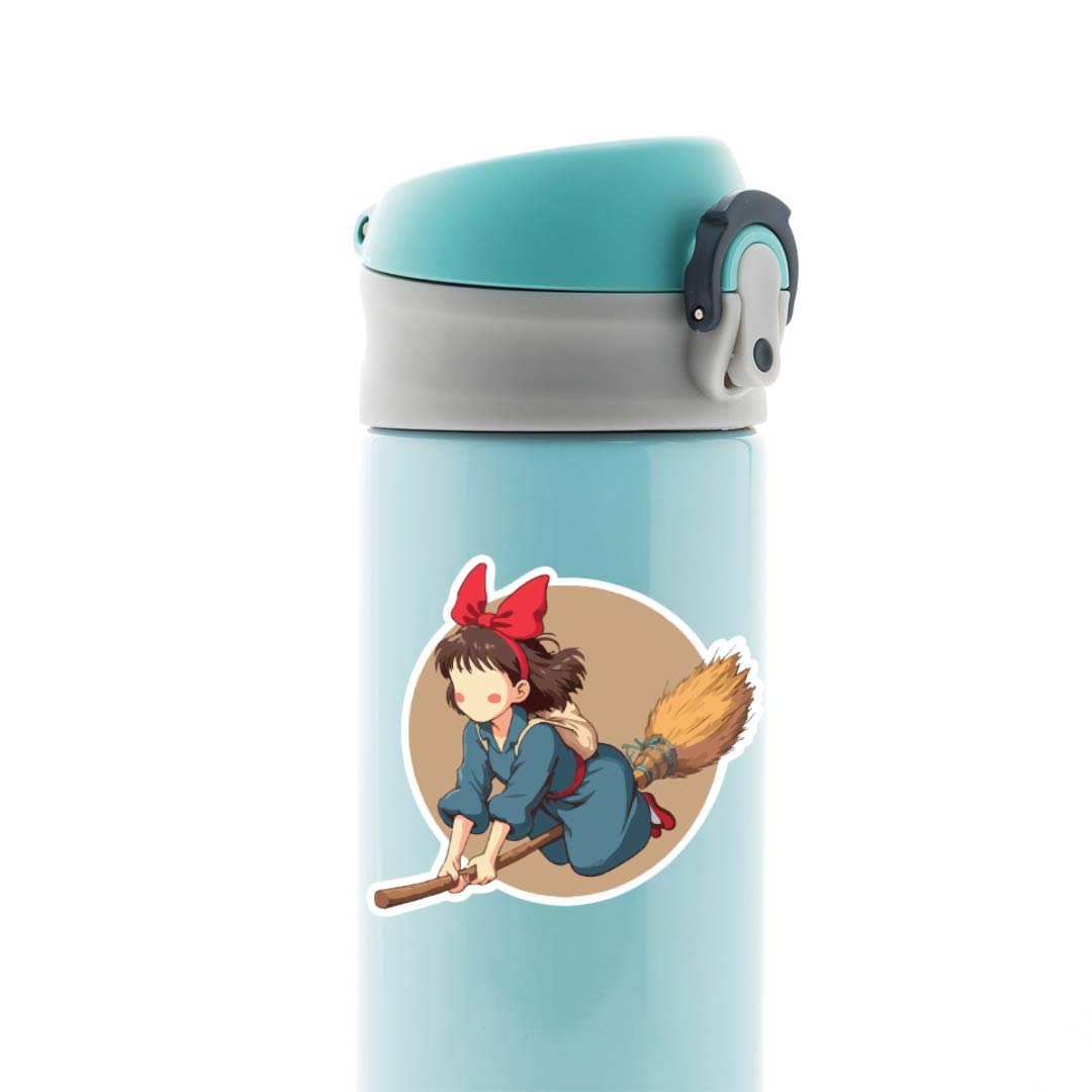 Kiki on Her Broom Anime Stickers
