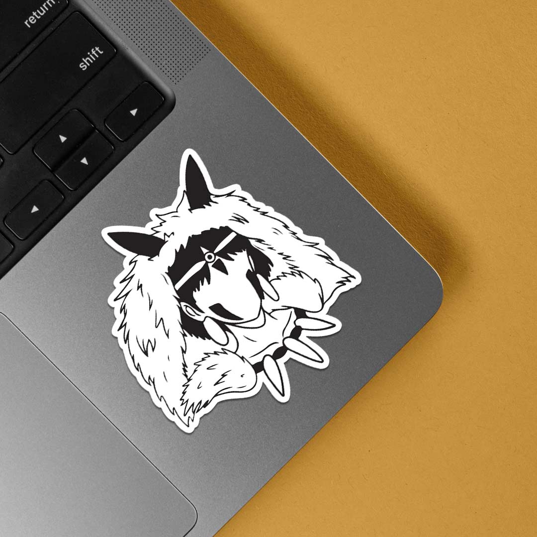 San the Wolf Princess Anime Stickers