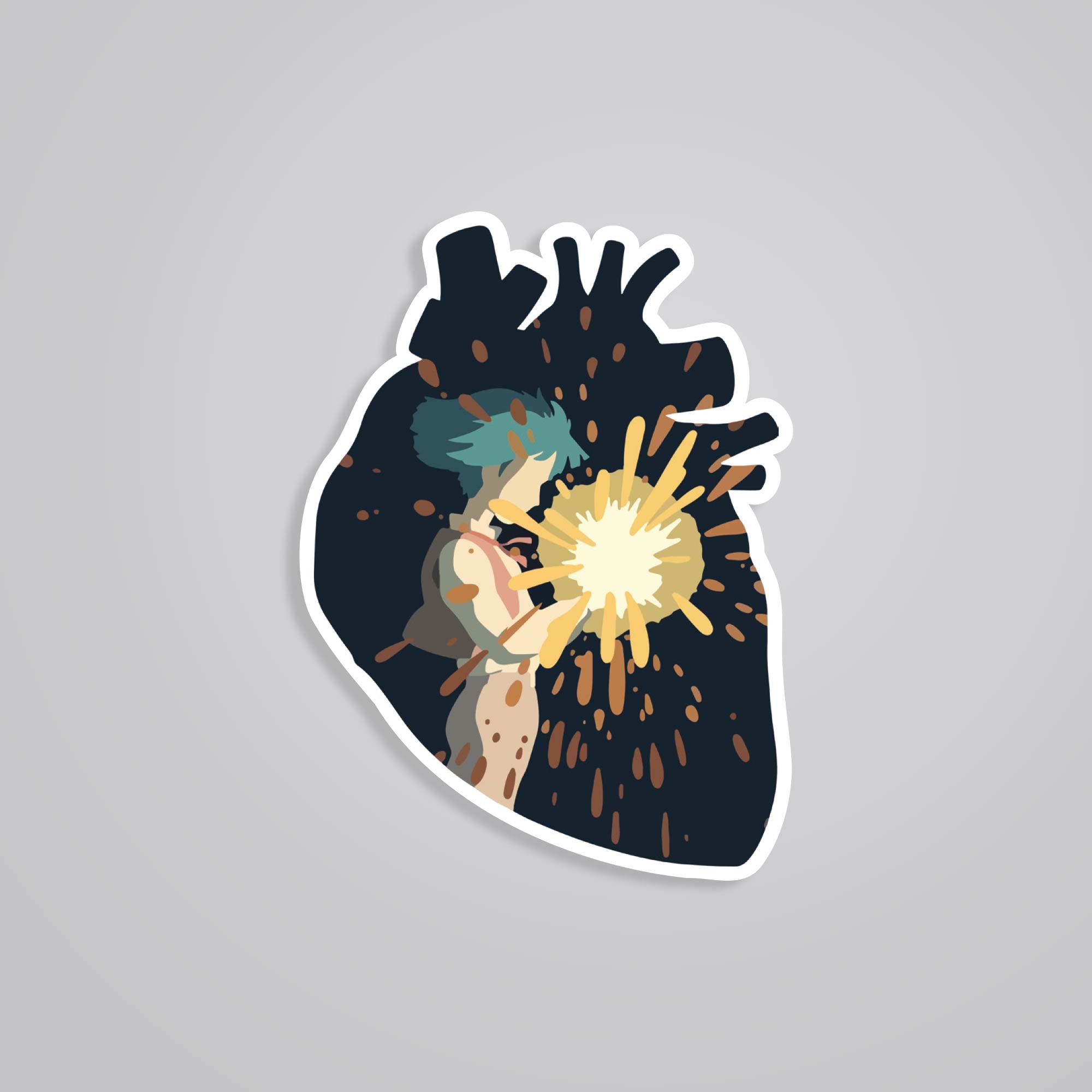 Fomo Store Stickers Anime Sophie Holding Howl’s Heart