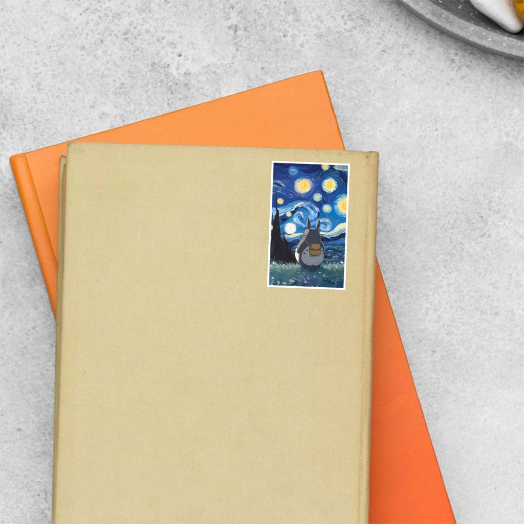 Totoro Under the Starry Sky Anime Stickers