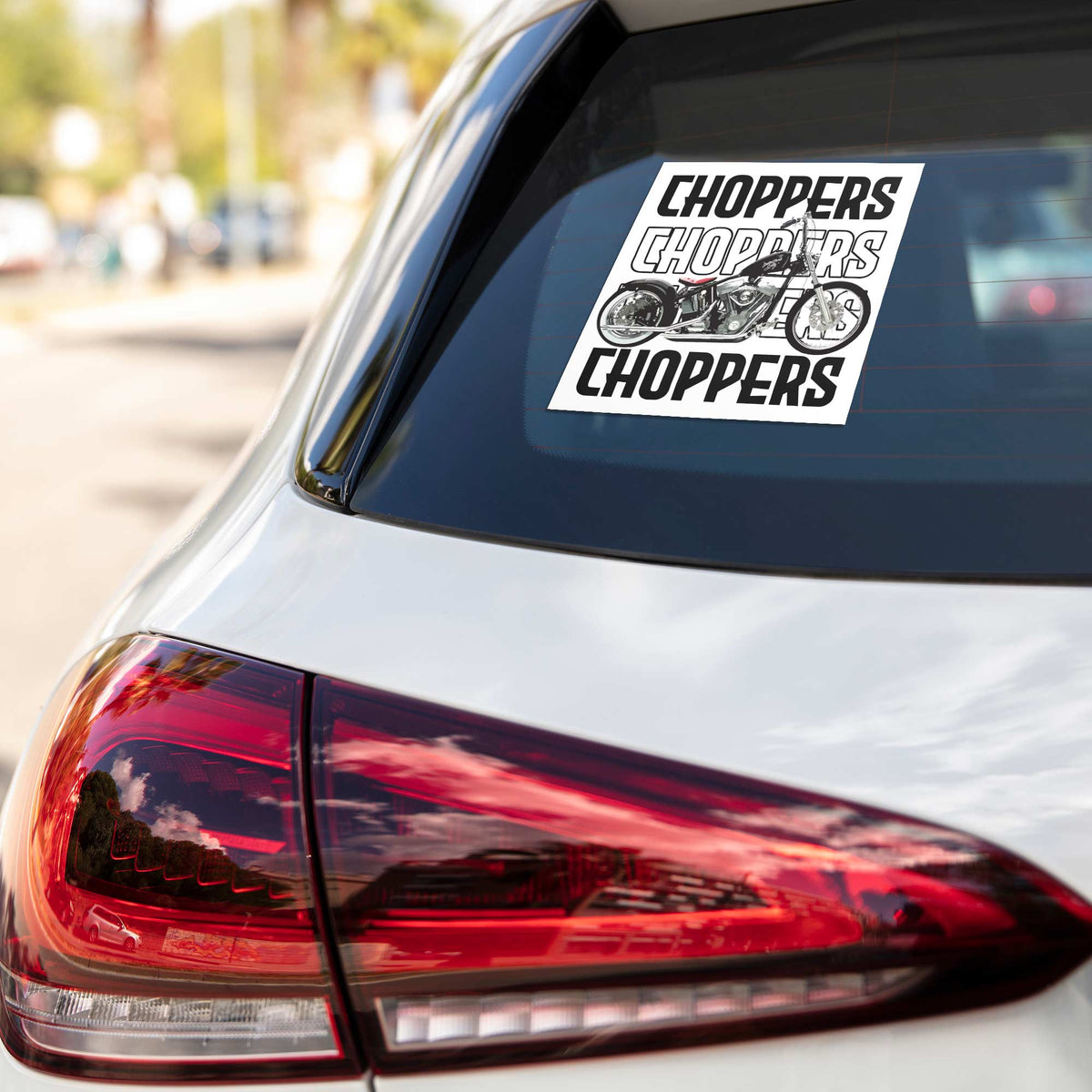 3D Classic Chopper Motorcycle Cars & Bikes Stickers