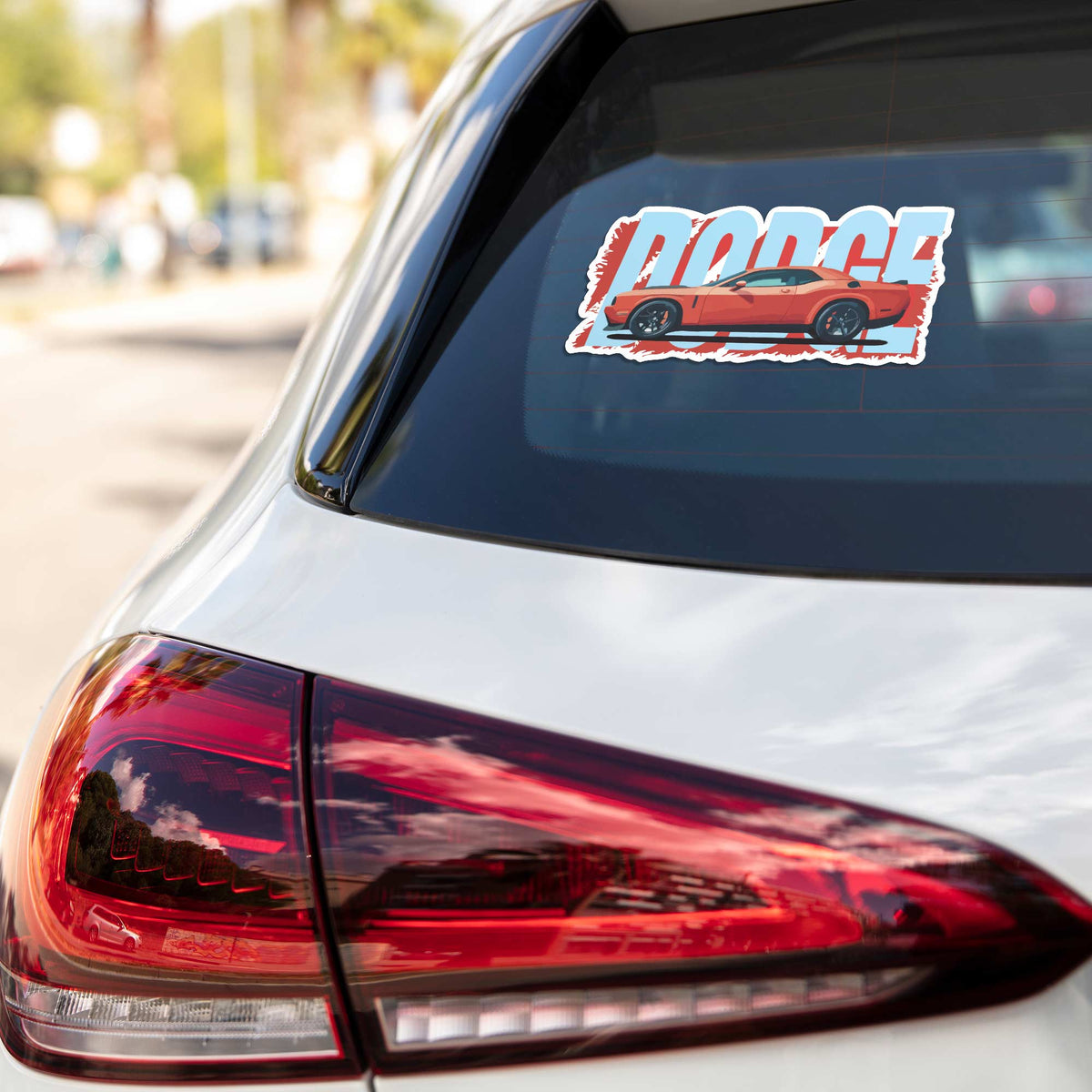 3D Dodge Challenger SRT Cars & Bikes Stickers
