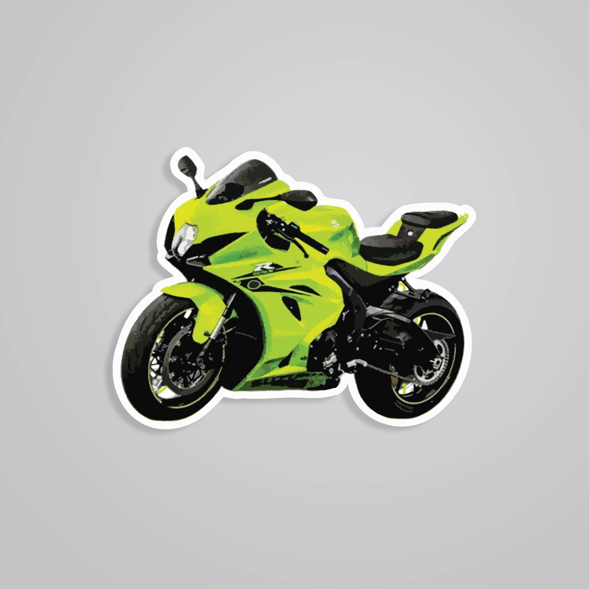 Fomo Store Stickers Cars & Bikes Kawasaki Ninja Green