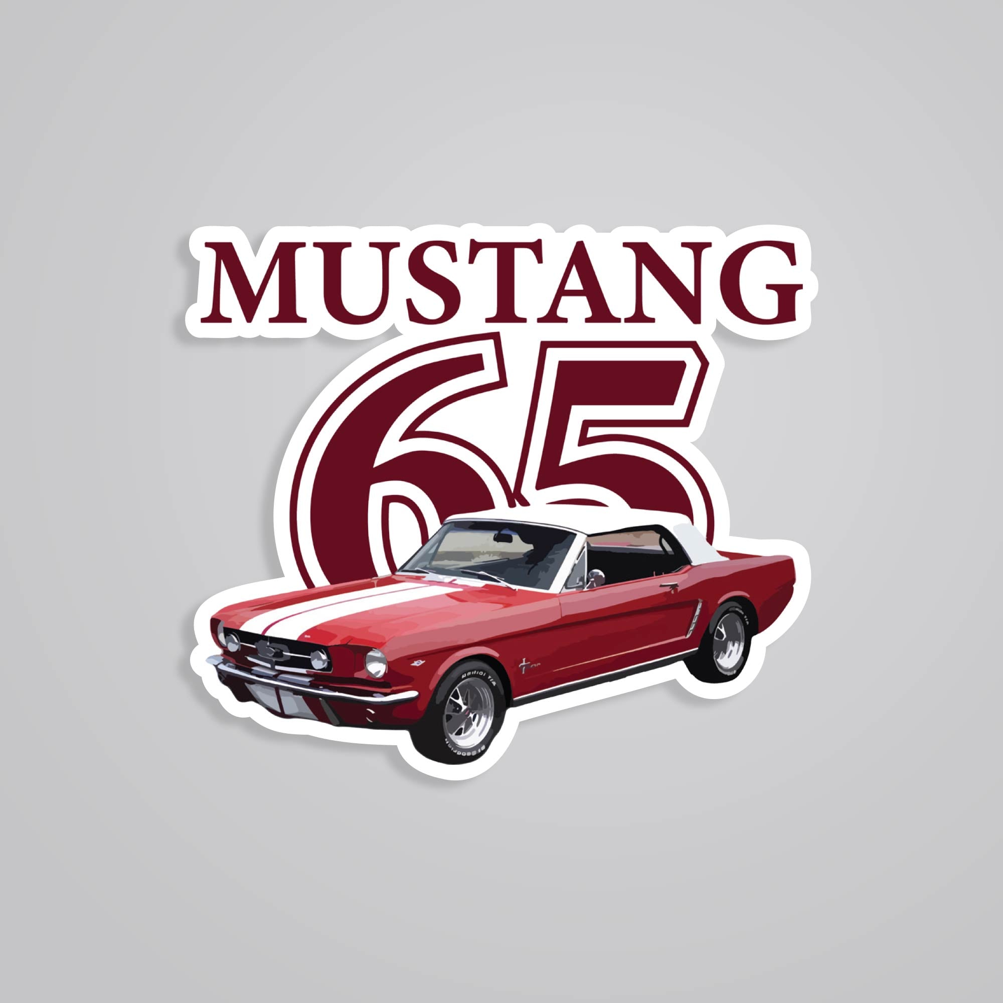 Fomo Store Stickers Cars & Bikes Mustang 65