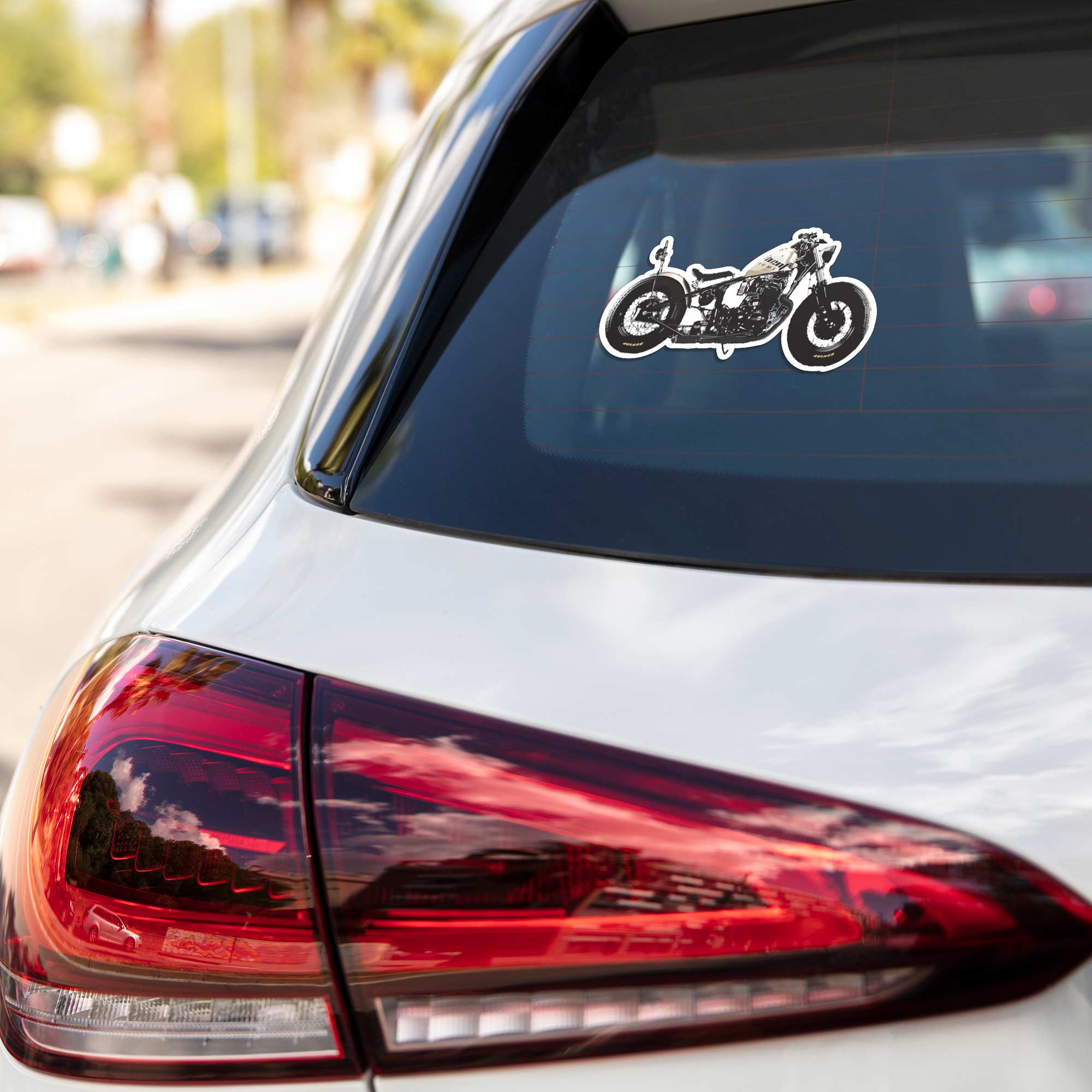 Vintage Bobber Motorcycle Cars & Bikes Stickers