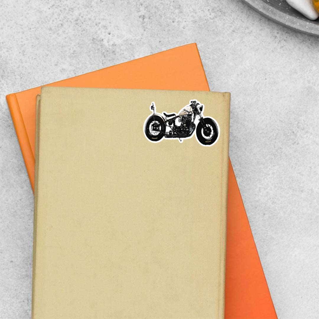 Vintage Bobber Motorcycle Cars & Bikes Stickers