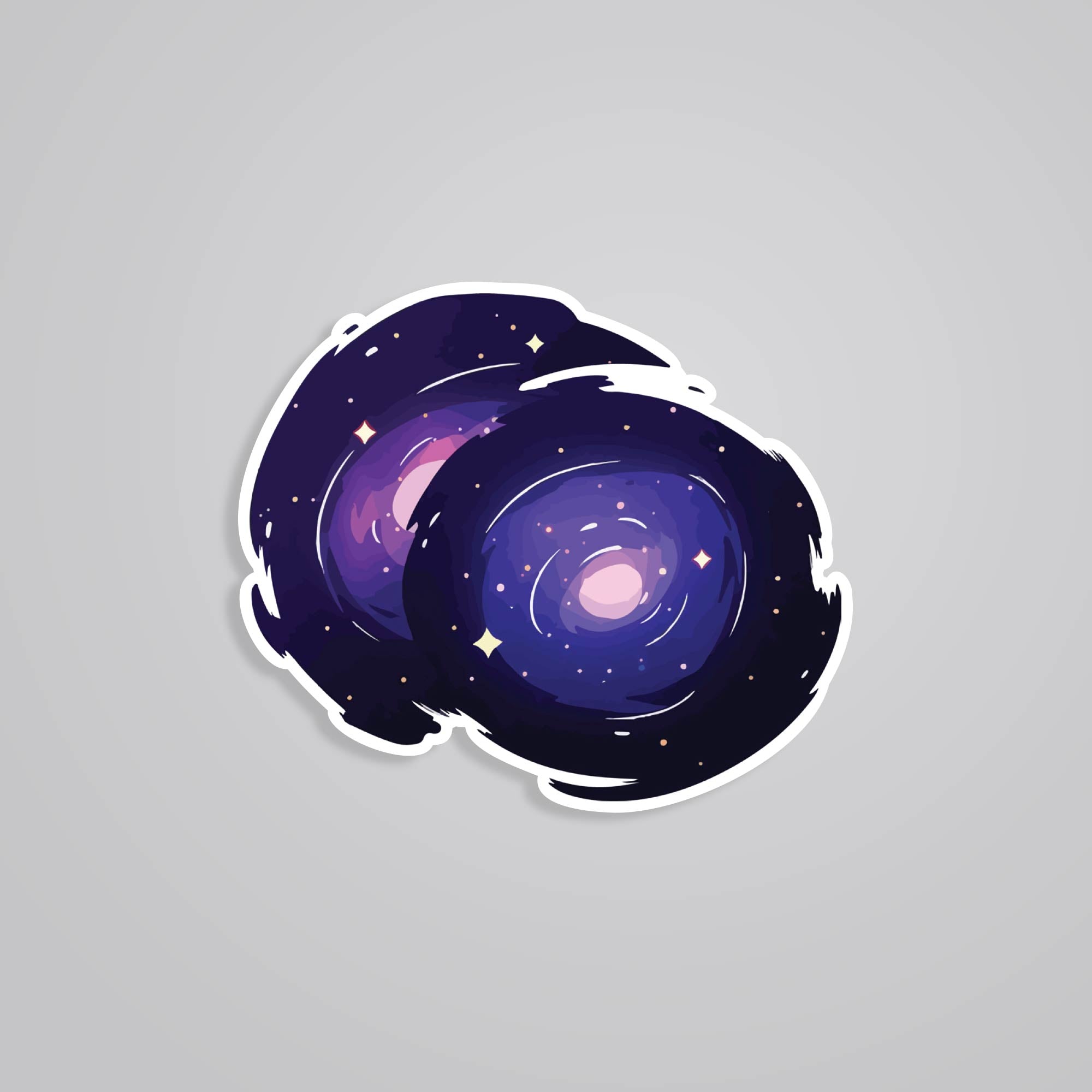 Fomo Store Stickers Casual Double Galaxy Swirl