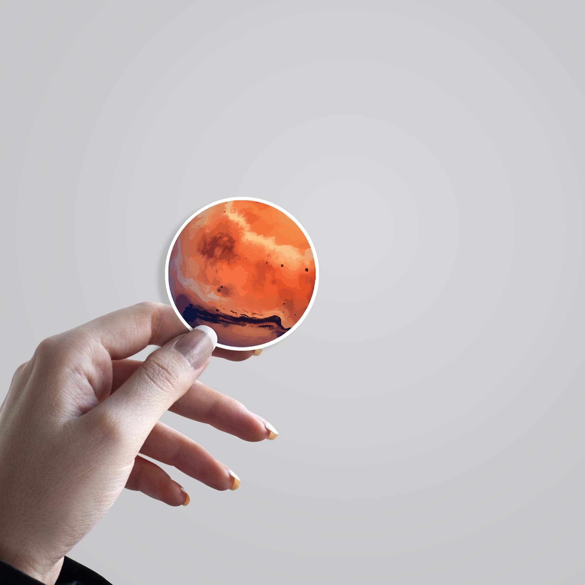 Planet Mars Casual Stickers